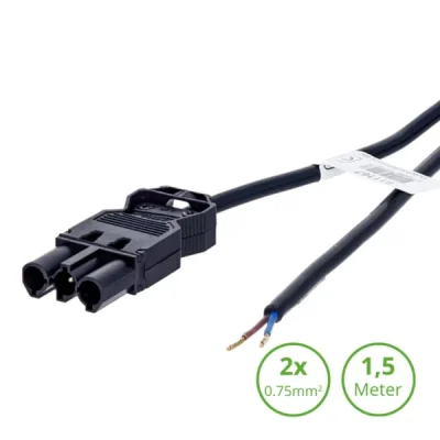 Wieland Aansluitsnoer Gst18 Male 1,5m 2×0,75mm